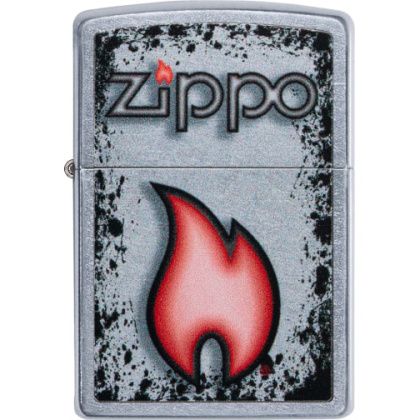 товар Зажигалка Zippo Flame Design Street Chrome 49576 Zippo магазин Tehnorama (официальный дистрибьютор Zippo в России)