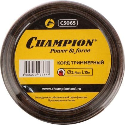 товар Корд триммерный Champion Nylplus Square C5065 Champion магазин Tehnorama (официальный дистрибьютор Champion в России)