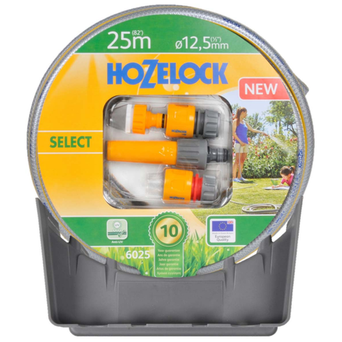 товар Шланг Select Starter Set 12.5мм 25м с комплектом фитингов HoZelock 6025P9600 HoZelock магазин Tehnorama (официальный дистрибьютор HoZelock в России)