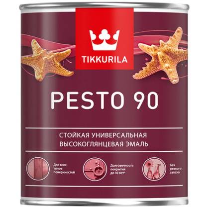 товар Эмаль алкидная Tikkurila Pesto 90 высокоглянцевая 0.9л 31272 Tikkurila магазин Tehnorama (официальный дистрибьютор Tikkurila в России)