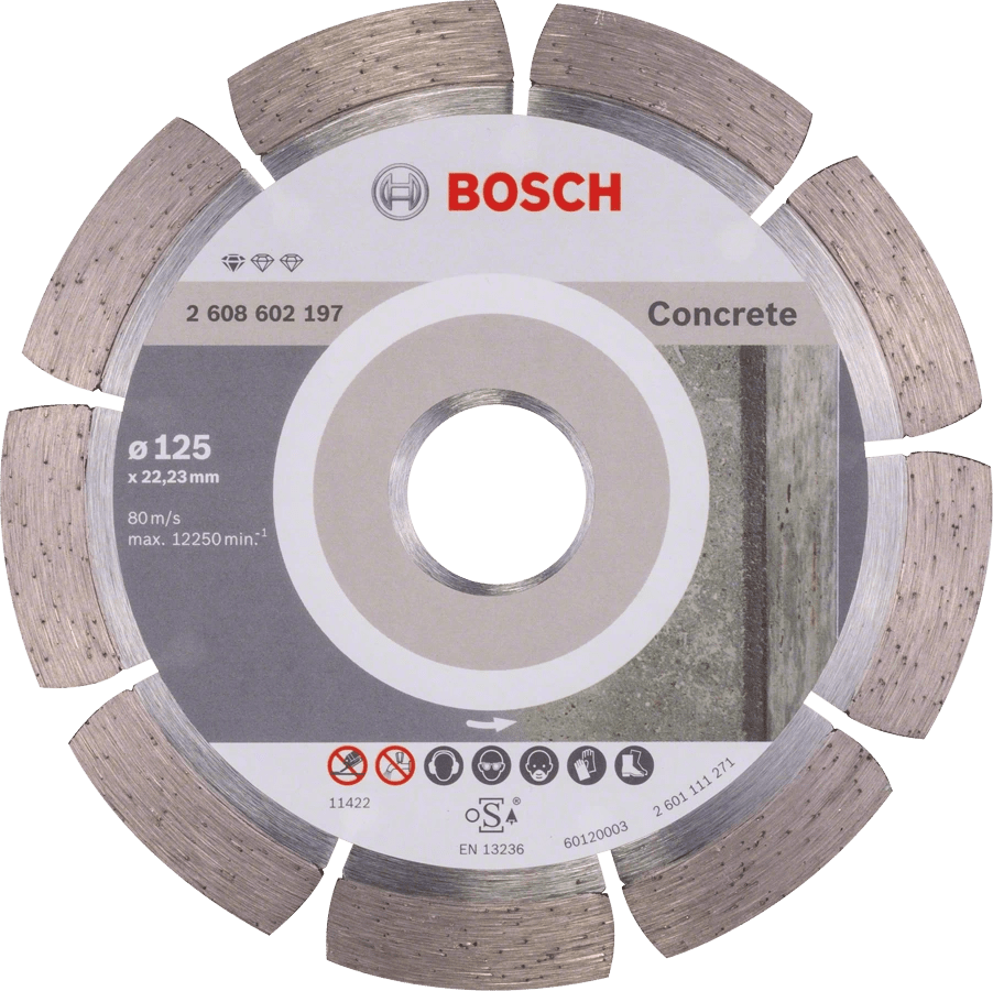 товар Алмазный диск Bosch standart for Concrete по бетону 125х22.23 мм 2608602197 Bosch магазин Tehnorama (официальный дистрибьютор Bosch в России)