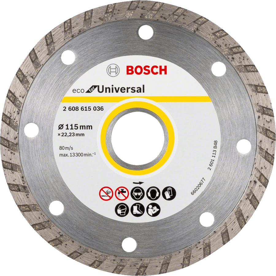 товар Алмазный диск Bosch 125х22.2 мм eco Universal Turbo 2608615037 Bosch магазин Tehnorama (официальный дистрибьютор Bosch в России)