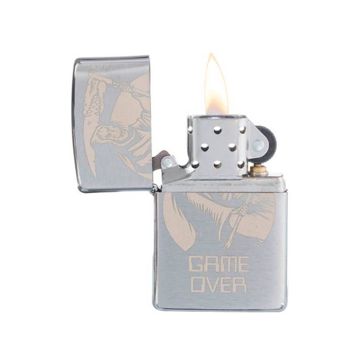 Зажигалка Zippo Brushed Chrome серебристая 29696 Zippo от магазина Tehnorama