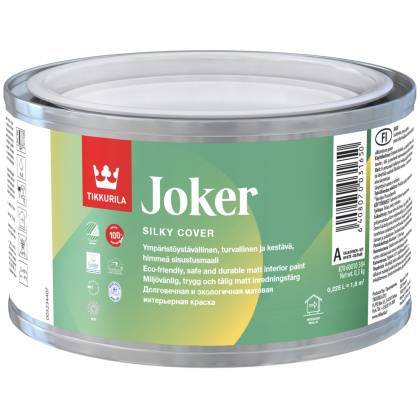 товар Краска водно-дисперсионная интерьерная Tikkurila Joker моющаяся 0.225л 43543 Tikkurila магазин Tehnorama (официальный дистрибьютор Tikkurila в России)