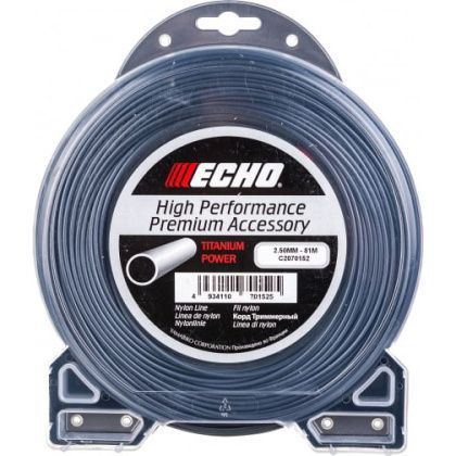 товар Корд триммерный Echo Titanium Power Line 2.5мм 81м C2070152 Echo магазин Tehnorama (официальный дистрибьютор Echo в России)