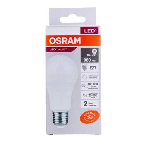 Лампа светодиодная Osram 8Вт Е14 белый свет свеча 4058075579002 Osram от магазина Tehnorama