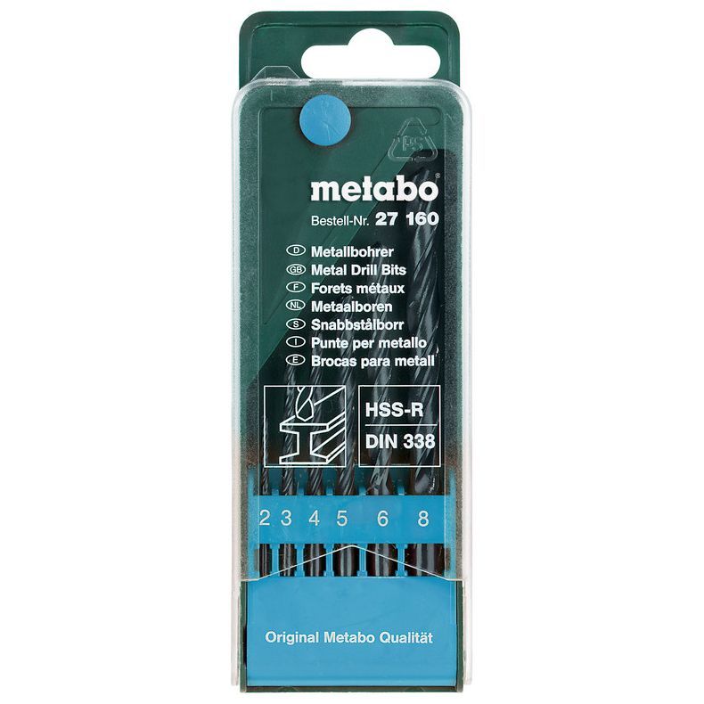 Набор сверл Metabo по металлу 2-8мм HSS-R 6шт 627160000 Metabo от магазина Tehnorama