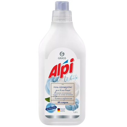 товар Гель-концентрат для белых вещей Grass Alpi white gel канистра 1,8л 125733 Grass магазин Tehnorama (официальный дистрибьютор Grass в России)