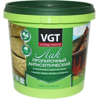 товар Лак акриловый с антисептиком VGT тик 0.9кг 43045 VGT магазин Tehnorama (официальный дистрибьютор VGT в России)