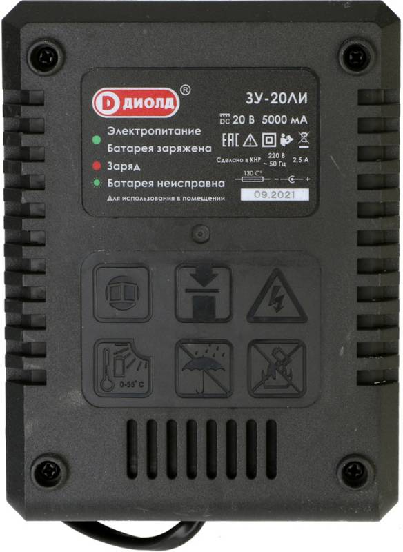 Зарядное устройство Диолд ЗУ-20ЛИ 20В 5000мА 90022011 Диолд от магазина Tehnorama