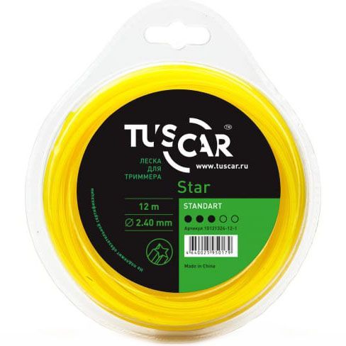 Корд триммерный Tuscar Star Standart 2.4мм 12м 10121324-12-1 Tuscar от магазина Tehnorama