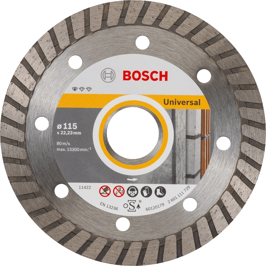 товар Алмазный диск Bosch professional for Universal Turbo для шлифмашин 115х22.2 мм 2608602393 Bosch магазин Tehnorama (официальный дистрибьютор Bosch в России)