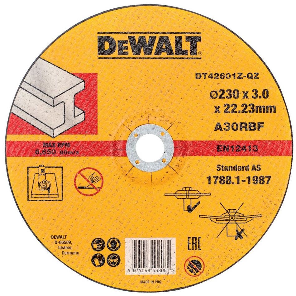 Круг отрезной DeWalt Industrial по металлу 230х3х22.2мм DT42601Z-QZ DeWalt от магазина Tehnorama