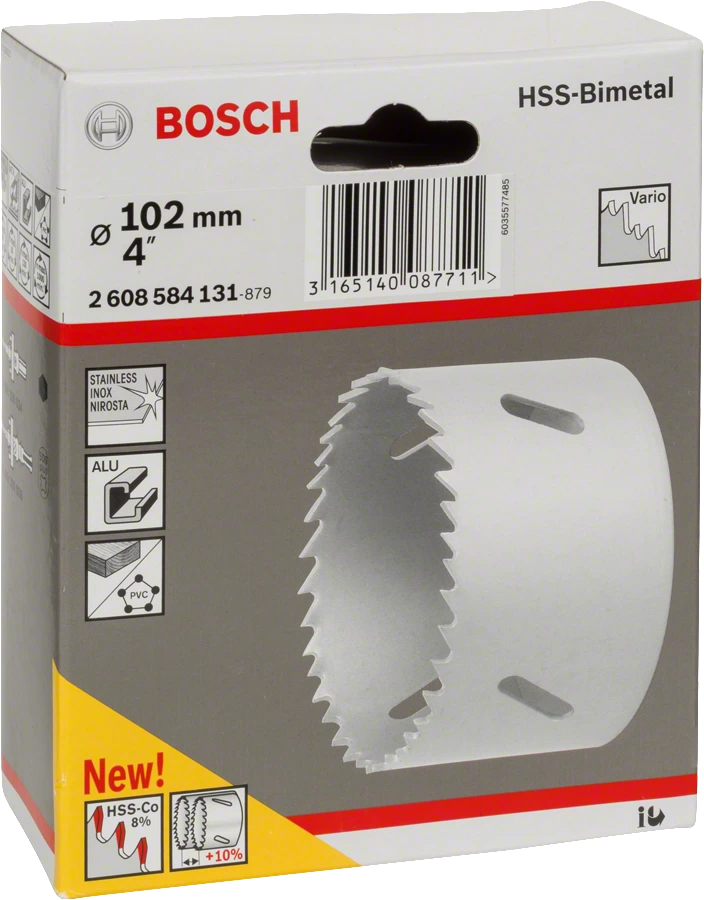 товар Коронка Bosch HSS-Bimetall 102мм 2608584131 Bosch магазин Tehnorama (официальный дистрибьютор Bosch в России)