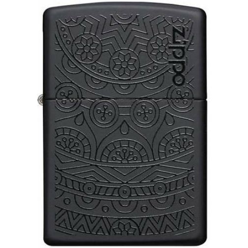 Зажигалка Zippo Tone on Tone Design Black Matte 29989 Zippo от магазина Tehnorama