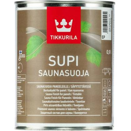 товар Лак для саун Tikkurila Supi Saunasuoja полуматовый 0.9л 1/3 37 Tikkurila магазин Tehnorama (официальный дистрибьютор Tikkurila в России)