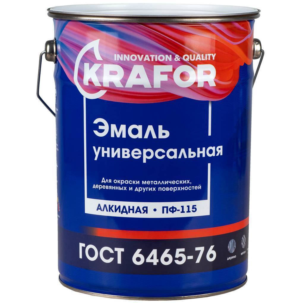 Эмаль ПФ-115 Krafor вишневая 6кг 25990 Krafor от магазина Tehnorama