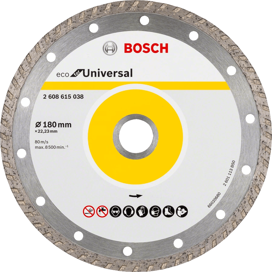 Алмазный диск Bosch 180х22 eco Universal Turbo 2608615038 Bosch от магазина Tehnorama
