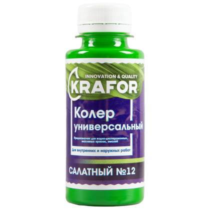 товар Колер универсальный Krafor №12 салатный 100мл 32161 Krafor магазин Tehnorama (официальный дистрибьютор Krafor в России)