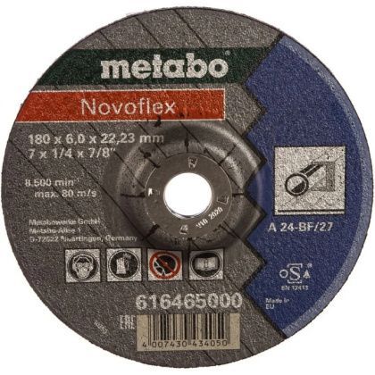 товар Круг обдирочный Metabo Novoflex сталь 180х6мм A30 616465000 Metabo магазин Tehnorama (официальный дистрибьютор Metabo в России)