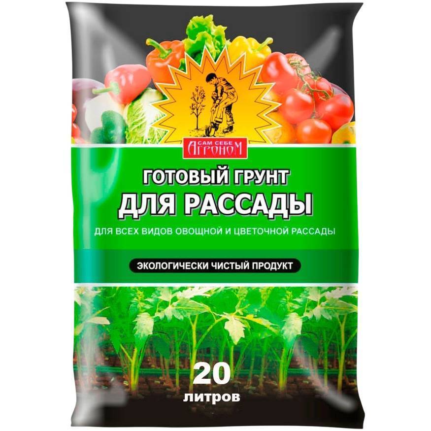 Грунт Агроснабритейл Сам себе Агроном для рассады 20л 833124 Агроснабритейл от магазина Tehnorama