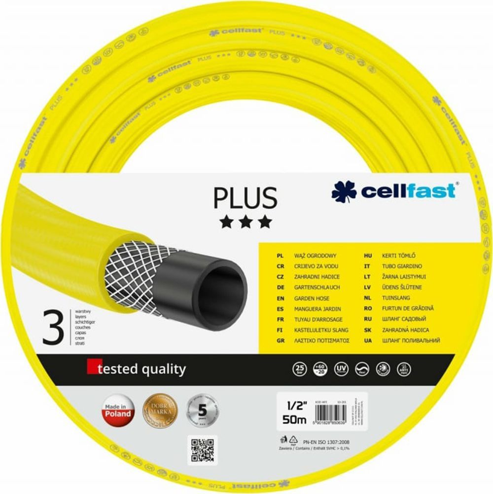Шланг Cellfast PLUS 1/2'' 50м 10-201 Cellfast от магазина Tehnorama