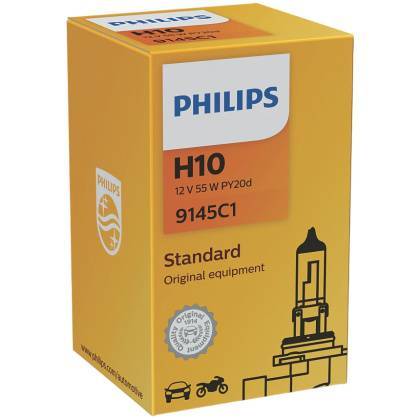 товар Лампа автомобильная галогенная Philips H10 12V 45W PY20d 9145C1 Philips магазин Tehnorama (официальный дистрибьютор Philips в России)