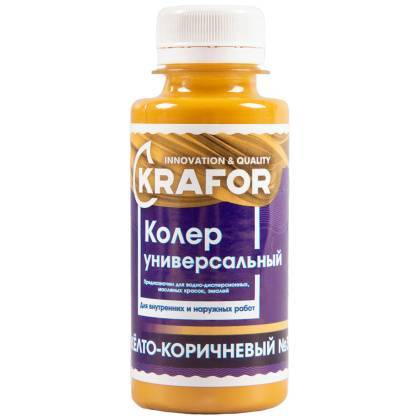 товар Колер универсальный Krafor № 3 желто-коричневый 100мл 32151 Krafor магазин Tehnorama (официальный дистрибьютор Krafor в России)