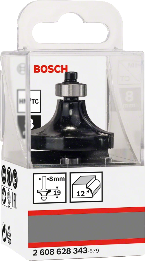 Фреза кромочная калевочная Bosch 12/19/8мм 2608628343 Bosch от магазина Tehnorama