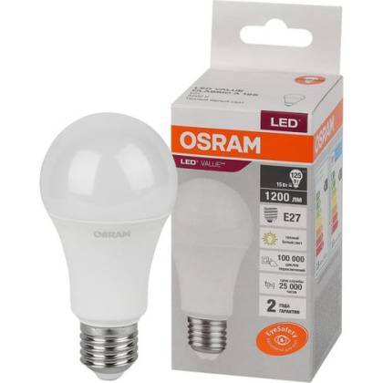 товар Лампа светодиодная Osram 15Вт Е27 теплый свет груша 4058075579095 Osram магазин Tehnorama (официальный дистрибьютор Osram в России)