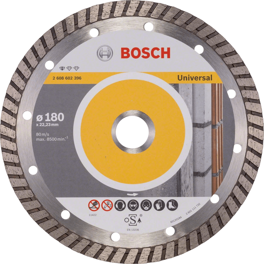 товар Алмазный диск Bosch professional for Universal Turbo для шлифмашин 180х22.2 мм 2608602396 Bosch магазин Tehnorama (официальный дистрибьютор Bosch в России)