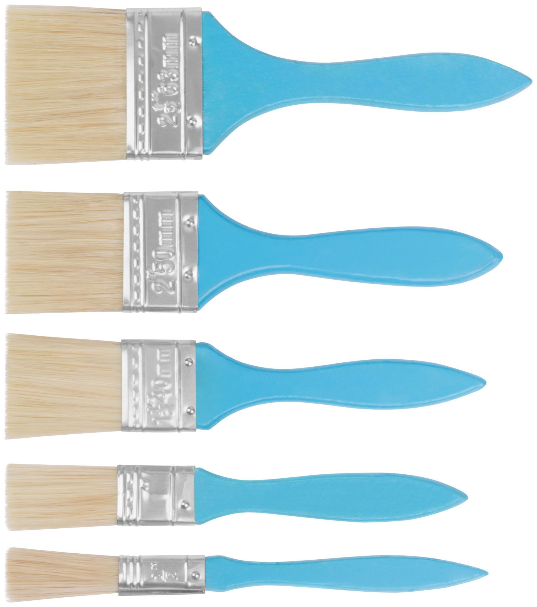 Кисти флейцевые, синяя ручка, набор 5 шт. (1/2", 1", 1,5", 2",2,5") F01502 FIT от магазина Tehnorama