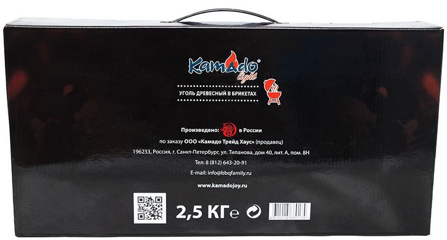 Уголь брикетированный Kamado Joe 2.5кг УГ025 Kamado Joe от магазина Tehnorama