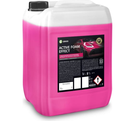 Автошампунь Grass "Active Foam Pink" розовая пена для бесконтактной мойки 23кг 800024 Grass от магазина Tehnorama