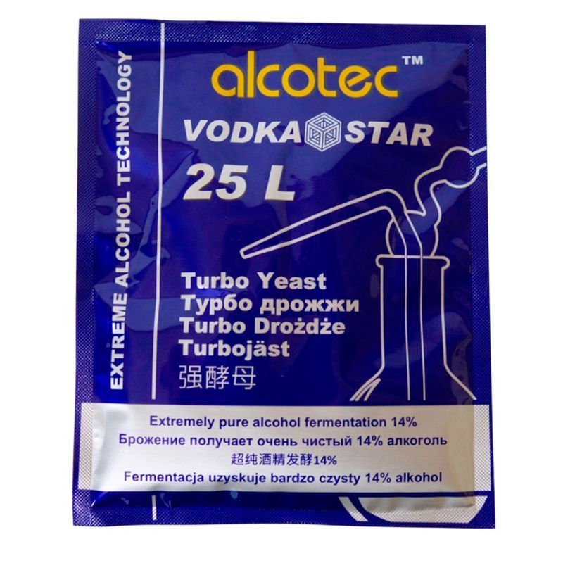 товар Дрожжи спиртовые Alcotec VodkaStar Turbo 66гр 00563 Alcotec магазин Tehnorama (официальный дистрибьютор Alcotec в России)