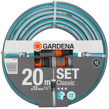 товар Шланг Gardena Classic 1/2" 20м с комплектом фитингов 18004-20.000.00 Gardena магазин Tehnorama (официальный дистрибьютор Gardena в России)
