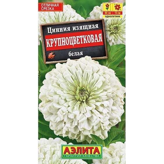 Цинния Крупноцветковая белая ц/п Аэлита 572478 Аэлита от магазина Tehnorama