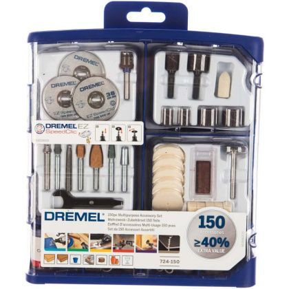 товар Набор оснастки Dremel 150шт 2615S724JA Dremel магазин Tehnorama (официальный дистрибьютор Dremel в России)