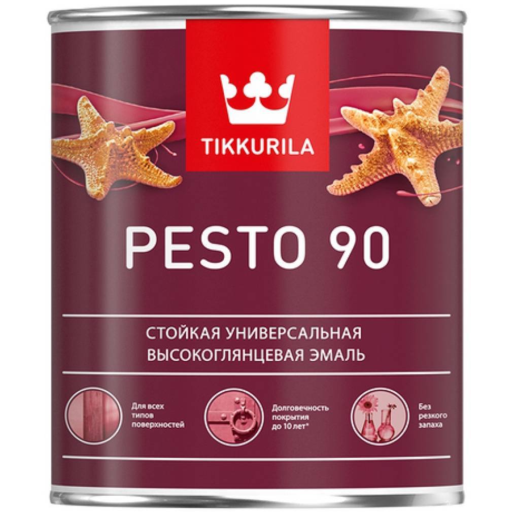 Эмаль алкидная Tikkurila Pesto 90 высокоглянцевая 0.9л 31272 Tikkurila от магазина Tehnorama