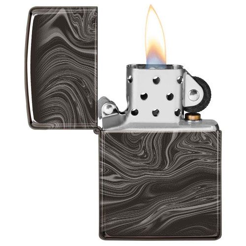 Зажигалка Zippo Marble Pattern Design High Polish Black 49812 Zippo от магазина Tehnorama