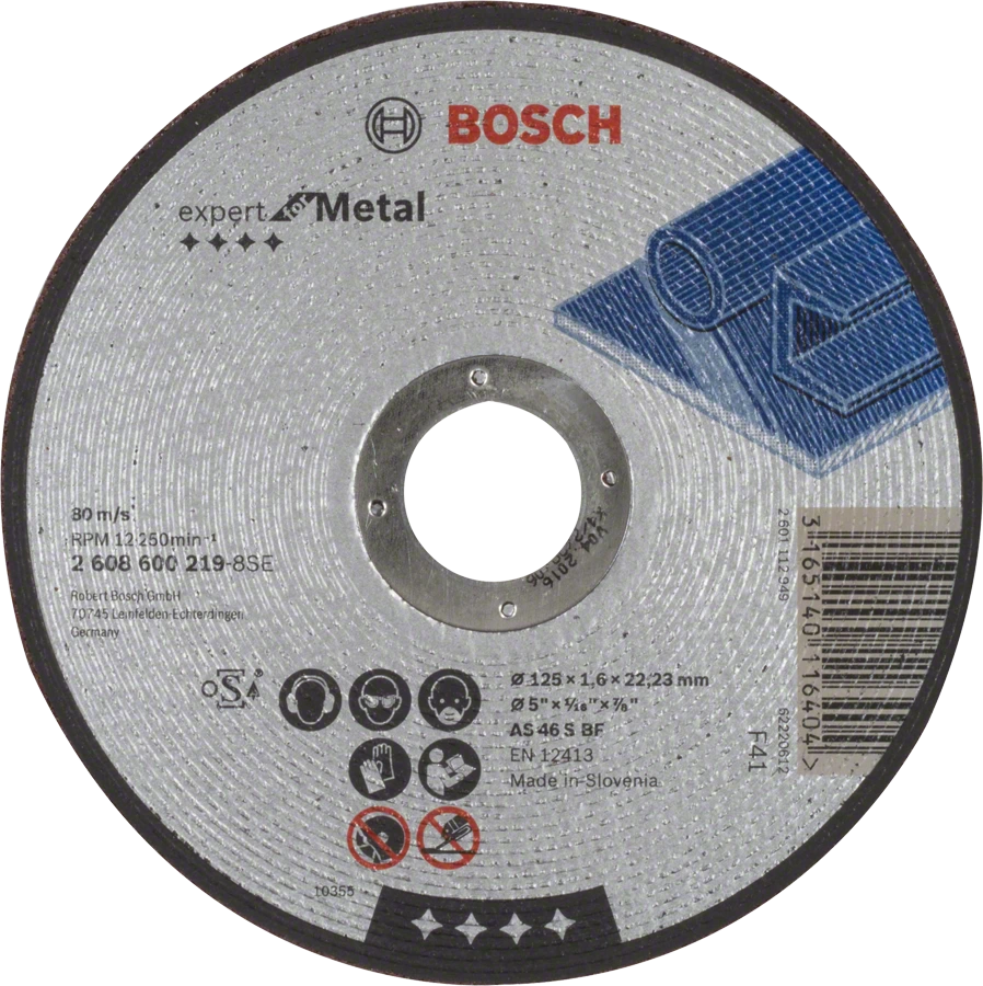 Круг отрезной Bosch Expert for Metal по металлу 125х1.6х22мм 2608600219 Bosch от магазина Tehnorama