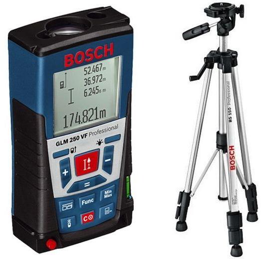 Лазерный дальномер Bosch GLM 250 + штатив BS 150 061599402J Bosch от магазина Tehnorama