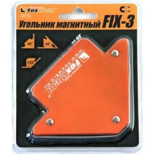 Угольник магнитный Foxweld FIX-3 для 3х углов 5384 Foxweld от магазина Tehnorama