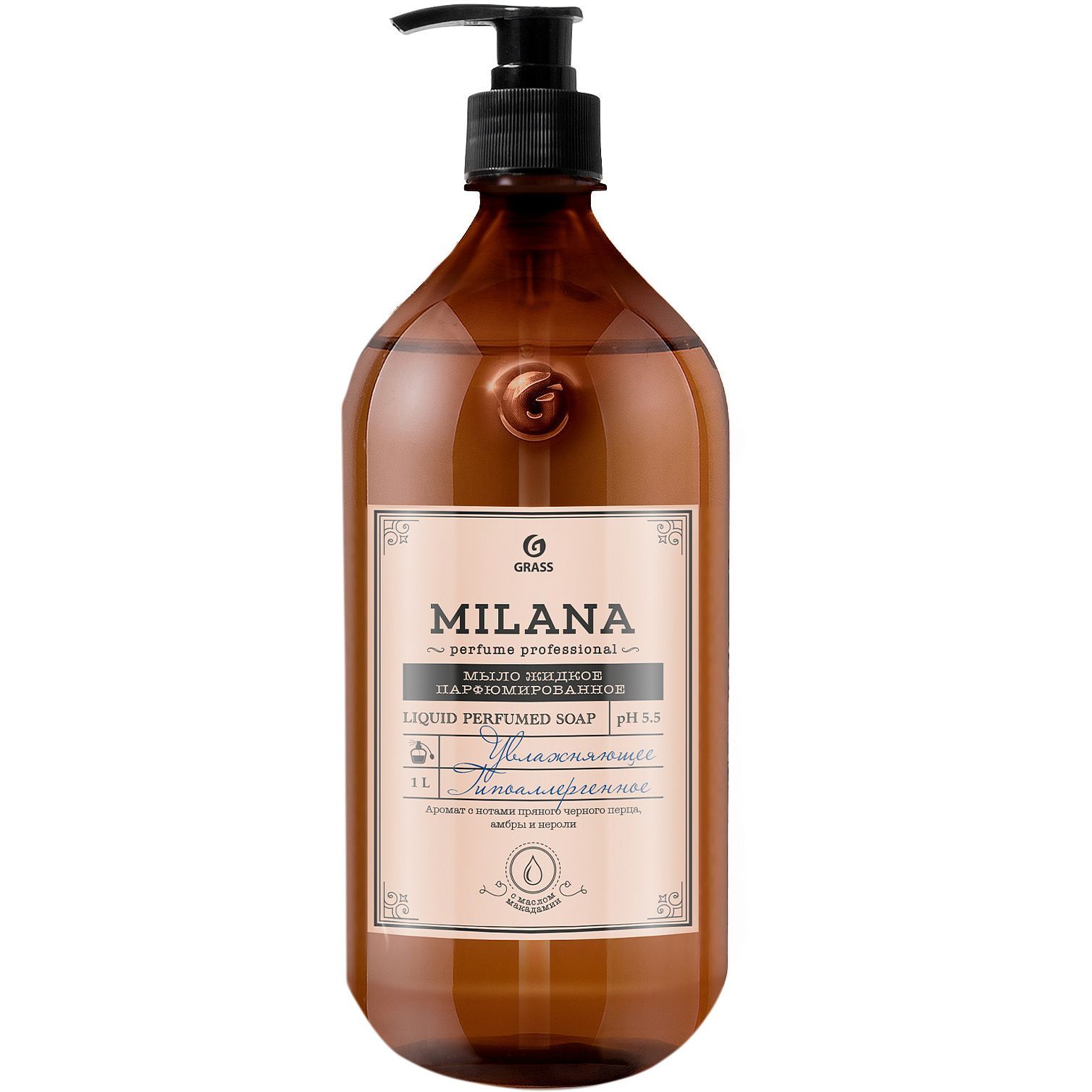 Крем-мыло жидкое Grass Milana Perfume Professional парфюмированное 1000мл  125709 Grass от магазина Tehnorama