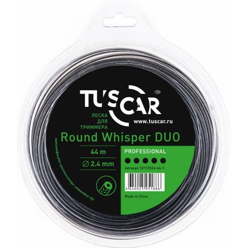 Корд триммерный Tuscar Round Whisper DUO professional 2.4мм 44м 10172524-44-1 Tuscar от магазина Tehnorama