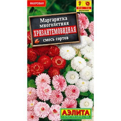 товар Маргаритка Хризантемовидная смесь окрасок ц/п Аэлита 579041 Аэлита магазин Tehnorama (официальный дистрибьютор Аэлита в России)