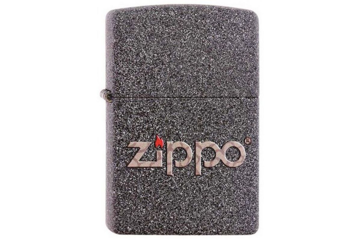 товар Зажигалка Zippo Classic с покрытием iron stone 211 snakeskin zippo logo Zippo магазин Tehnorama (официальный дистрибьютор Zippo в России)