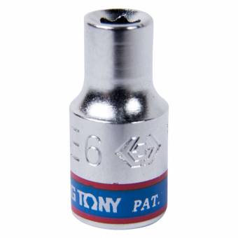 Головка торцевая King Tony Torx E-стандарт 1/4 E6 L= 24мм 237506M King Tony от магазина Tehnorama