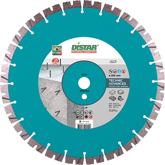 Алмазный диск DISTAR Technic Advanced 350х3.5/2.5х32мм гранит бетон песчаник высота сегмента 15мм у 14327347024 Distar от магазина Tehnorama