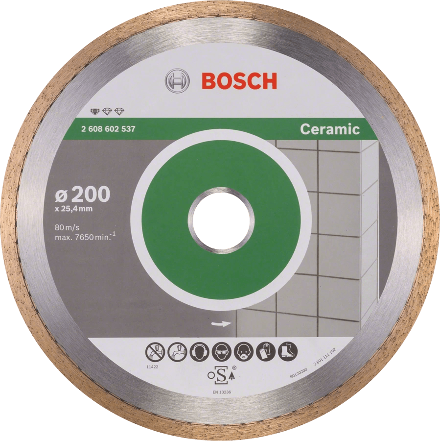 товар Алмазный диск отрезной Bosch professional for Ceramic 200х25.4 мм для настольных пил 2608602537 Bosch магазин Tehnorama (официальный дистрибьютор Bosch в России)